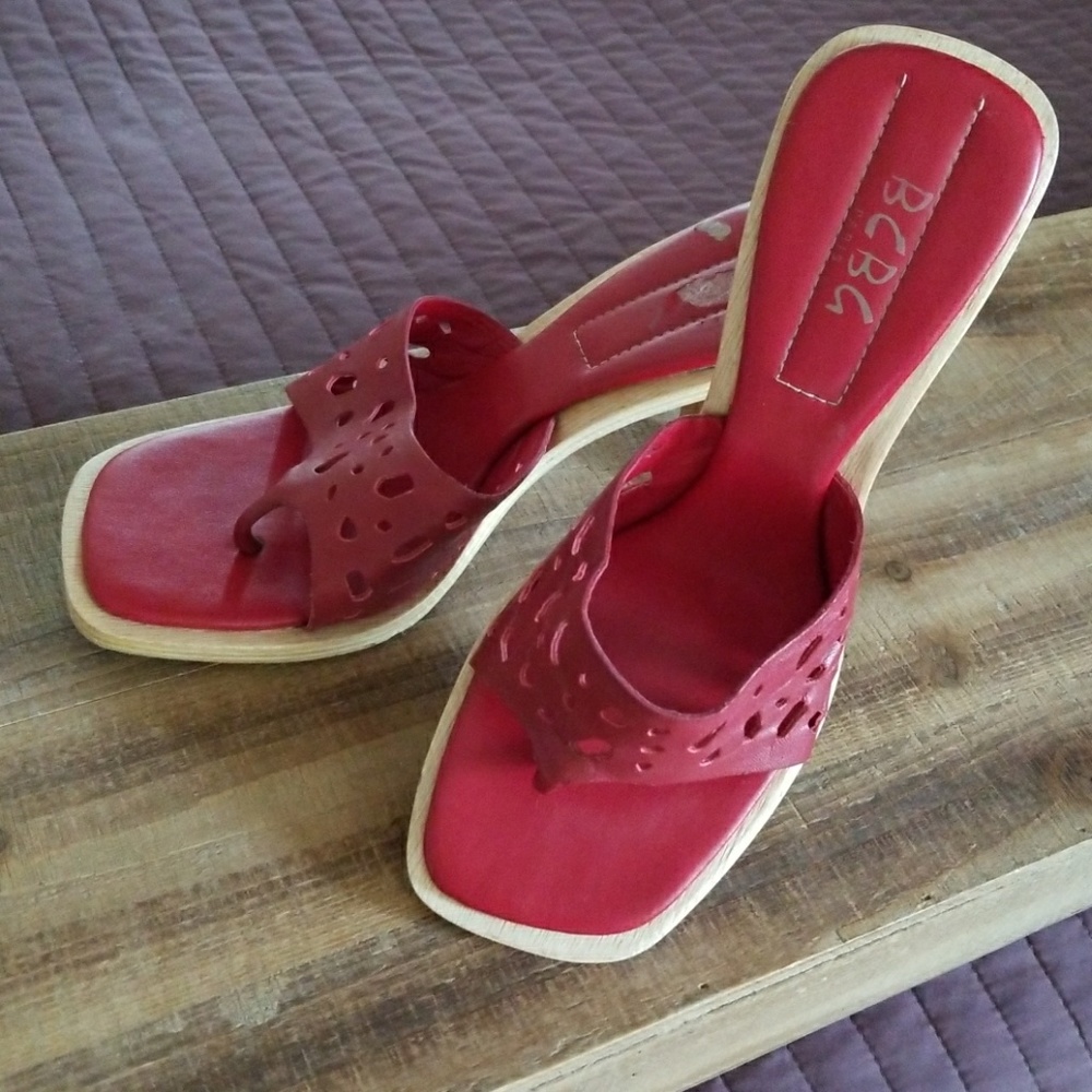 BCBG Red Sandal